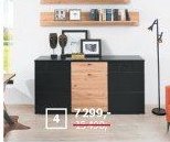 Komoda Laval dub artisan/černá - ASKO akcniletaky.com