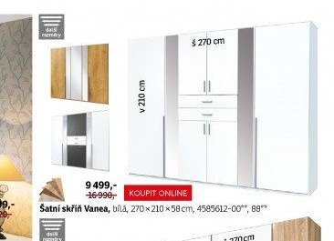 Šatní skříň Vanea - ASKO akcniletaky.com