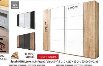 Šatní skříň Lotto - ASKO akcniletaky.com