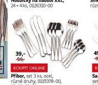 Příbor, set 3 ks, ocel, různé druhy, 0115378-00, 01, 02, 03, 04 - ASKO akcniletaky.com