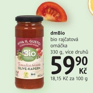 Rajčatová omáčka Viva il Gusto dm Bio