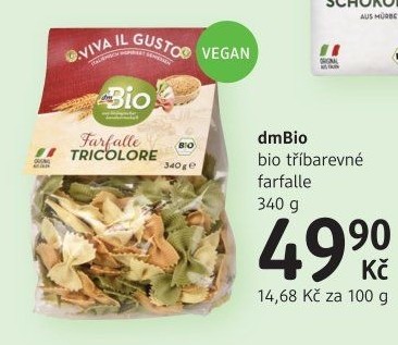 Těstoviny barevné Viva il Gusto dm Bio