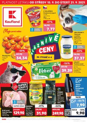 akční leták Kaufland 15.9.2021-21.9.2021