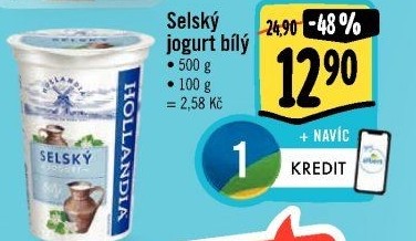 Bílý jogurt selský Hollandia
