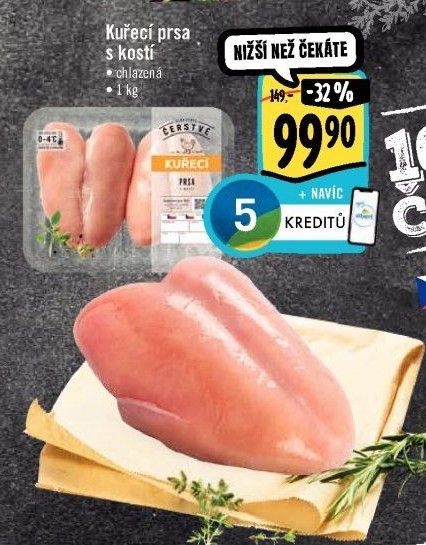 Kuřecí prsa s kostí Albert