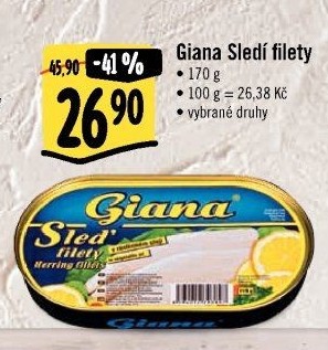 Sleď filety Giana