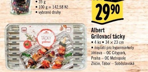 Tácky grilovací Albert