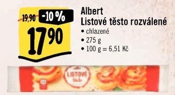 Těsto listové Albert