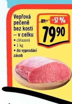 Vepřová pečeně bez kosti