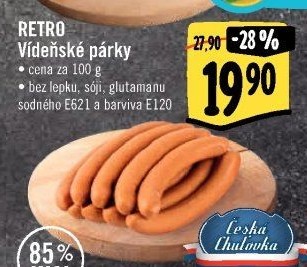 Vídeňské párky Albert Retro