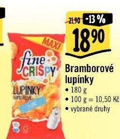 Bramborové lupínky Fine Crispy
