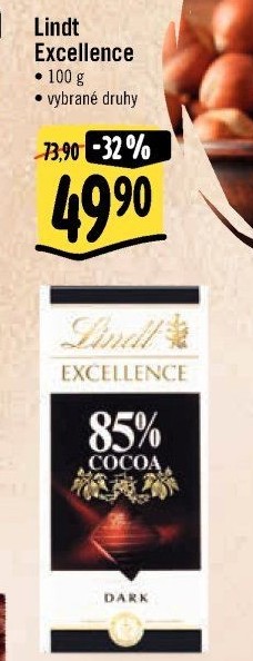 Čokoláda Excellence Lindt