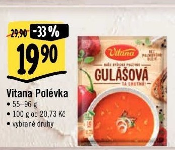 Instantní polévky Vitana