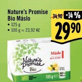 Máslo bio Nature'