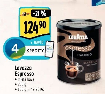 Mletá káva Espresso Lavazza