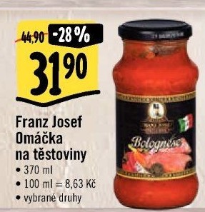 Omáčky na těstoviny Exclusive Franz Josef Kaiser