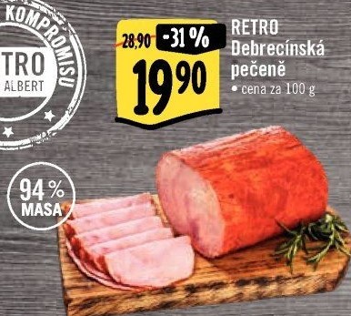 Pečeně debrecínská Albert Retro