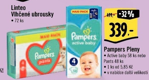 Pleny dětské Active Baby Pampers