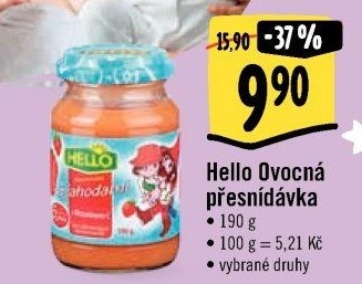 Přesnídávka ovocná Hello