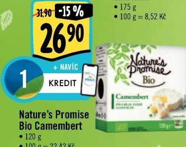 Sýr Camembert bio Nature'