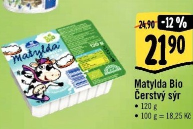 Sýr čerstvý bio Matylda Milko
