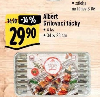 Tácky grilovací Albert