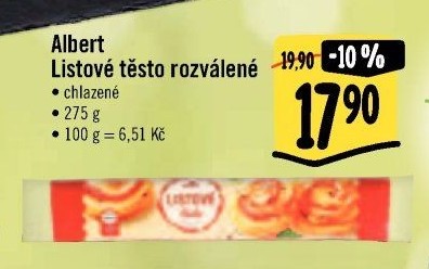 Těsto listové Albert