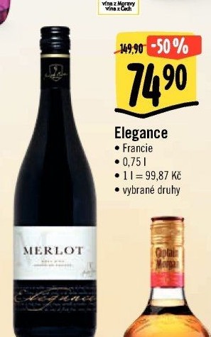 Vína Elegance Joseph Castan