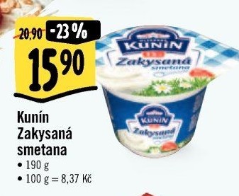 Zakysané smetany Kunín
