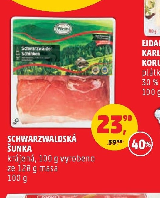 Schwarzwaldská šunka krájená 100 g