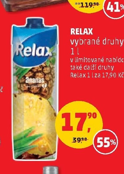 Relax vybrané druhy 1 l