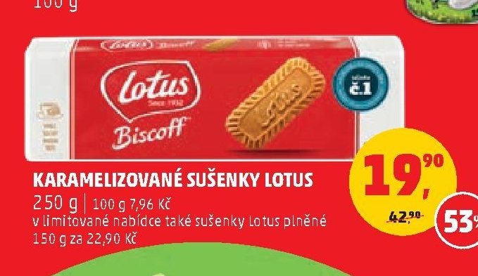 Karamelizované sušenky Lotus 250 g