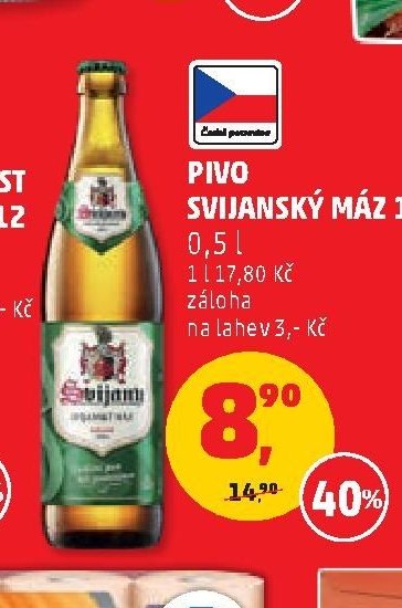 Pivo Svijanský Máz 11 0,5 l