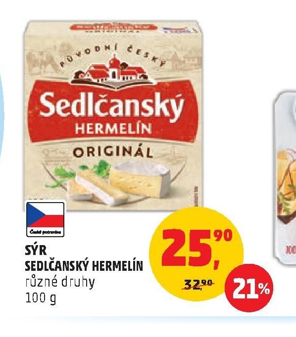 Sýr Sedlčanský Hermelín