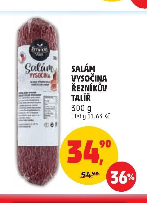 Salám Vysočina Řezníkův talíř