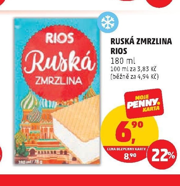 Ruská zmrzlina Rios