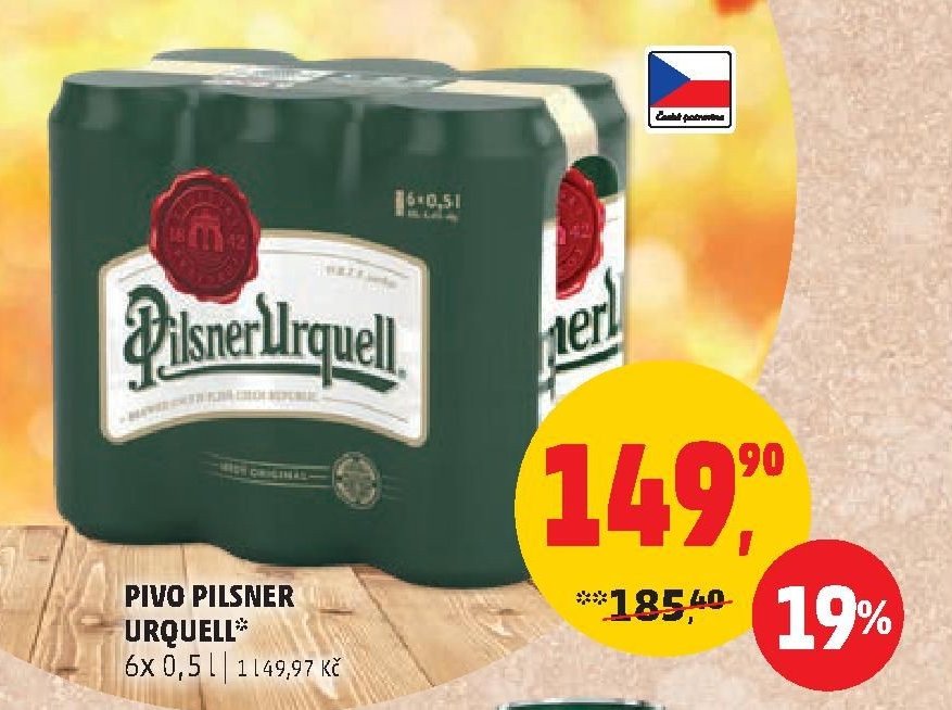 PIVO PILSNER URQUELL 6x 0,5 l