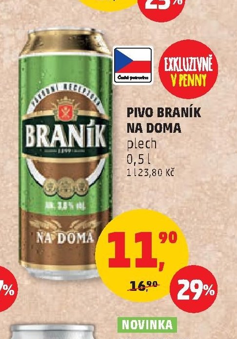 PIVO BRANÍK NA DOMA plech 0,5 l