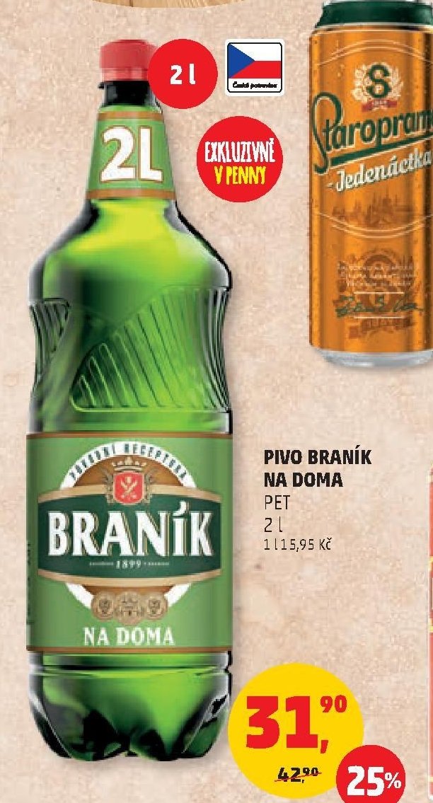 PIVO BRANÍK NA DOMA PET 2 l