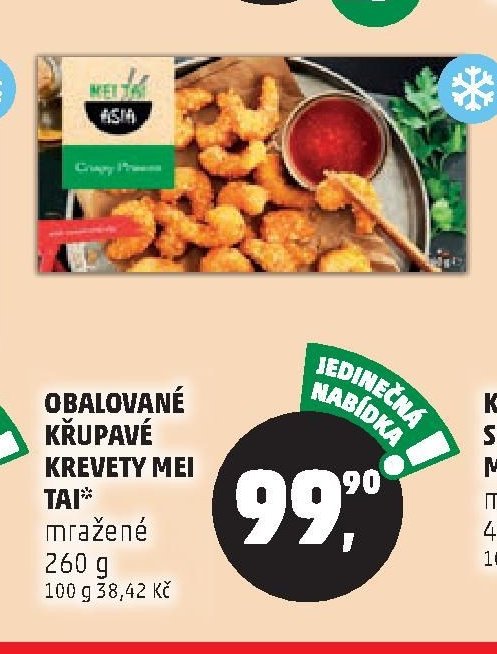OBALOVANÉ KŘUPAVÉ KREVETY MEI TAI