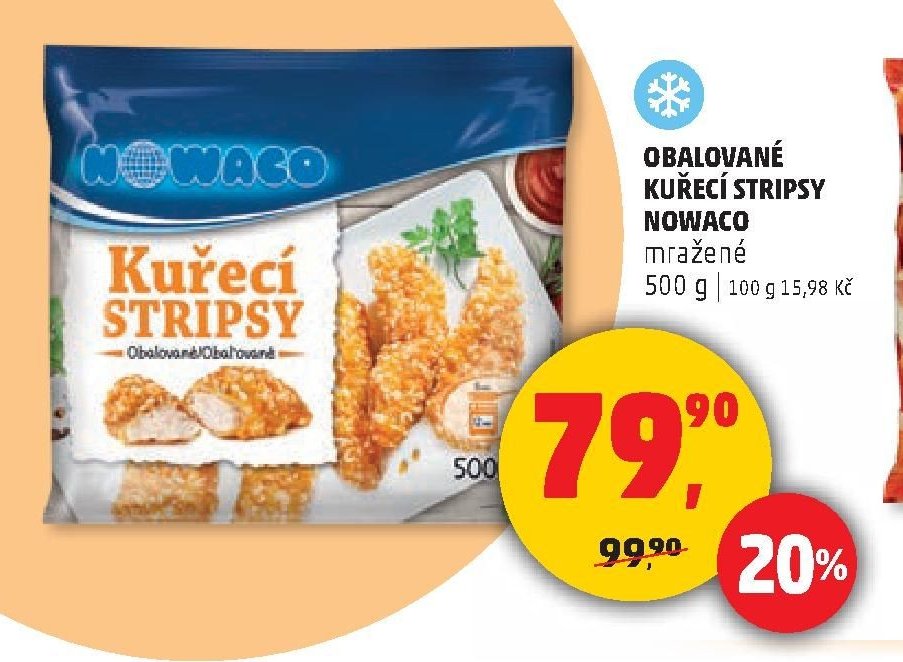Obalované kuřecí stripsy Nowaco