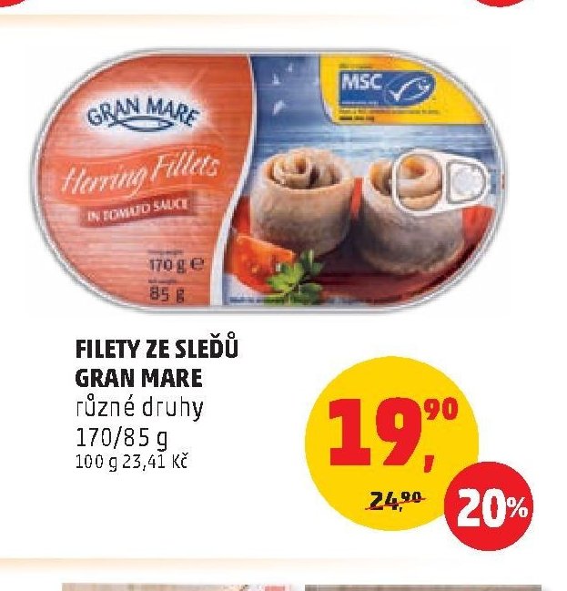 Filety ze sledě Gran Mare