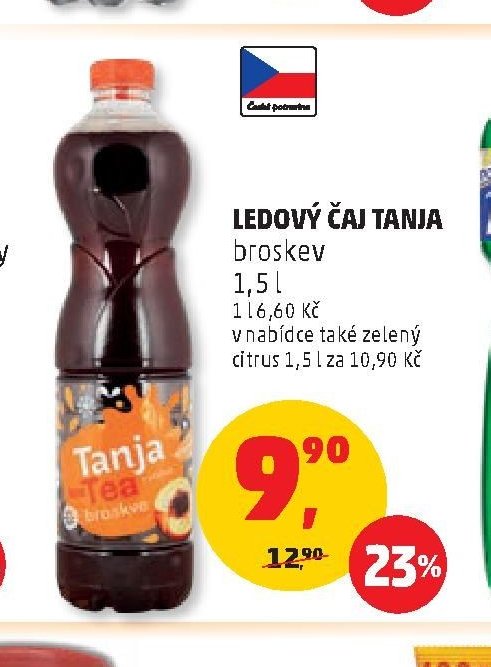 Ledový čaj Tanja broskev 1,5 l