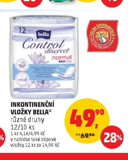 INKONTINENČNÍ VLOŽKY BELLA