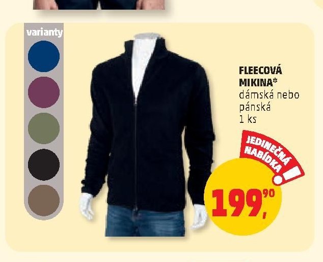 Fleecová mikina*