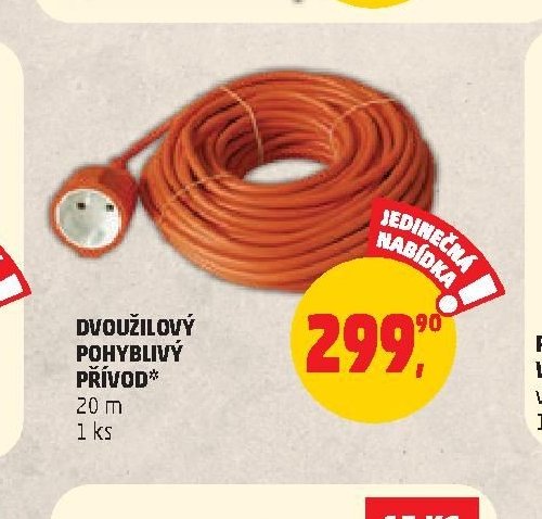 DVOUŽILOVÝ POHYBLIVÝ PŘÍVOD 20 m