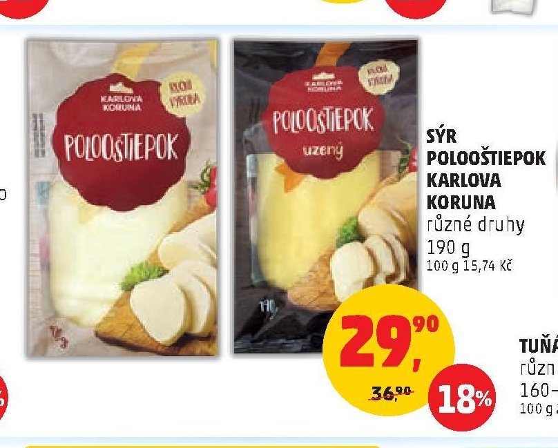 SÝR POLOOSTIEPOK KARLOVA KORUNA