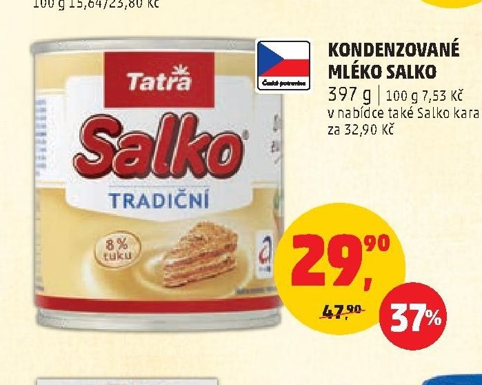 KONDENZOVANÉ MLÉKO SALKO
