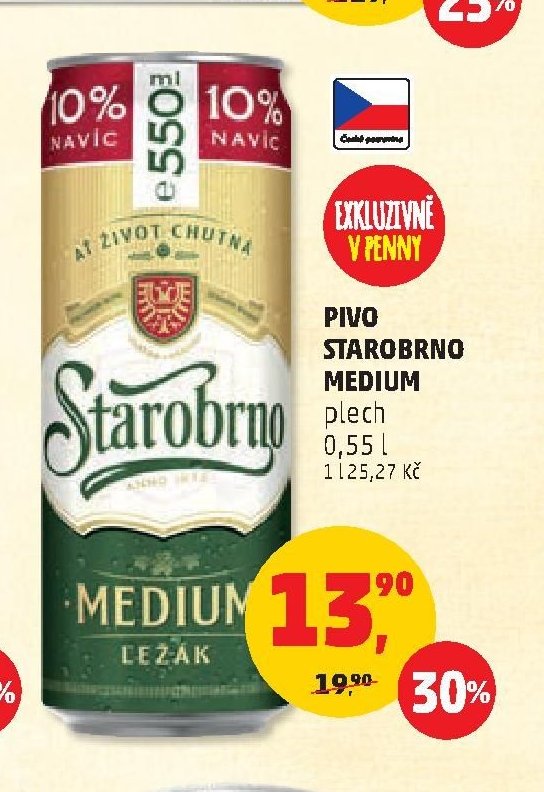 PIVO STAROBRNO MEDIUM