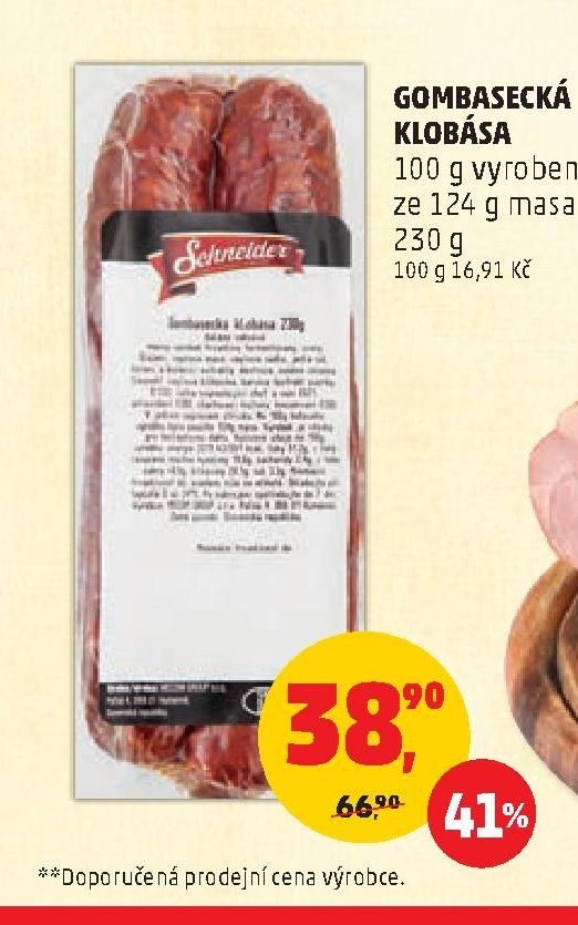 GOMBASECKÁ KLOBÁSA
